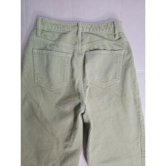 Pacsun Jeans Sz 25 Womens 90's Boyfriend Straight Coduroy High Rise Mint Green - Picture 10 of 10